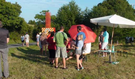 Odhalenie obnovených vstupných tabúľ do obce Ilija