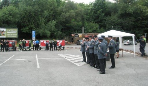 Prevzatie protipovodňových vozíkov (obec Ilija a Banský Studenec