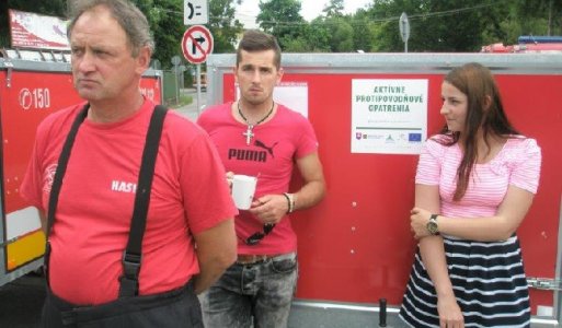 Prevzatie protipovodňových vozíkov (obec Ilija a Banský Studenec